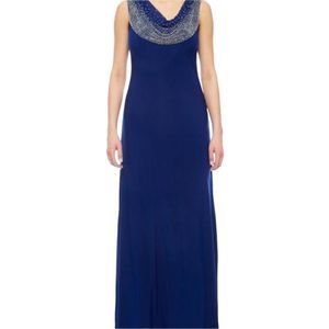 Jackie Jon Blue Gown Size 4 NWT